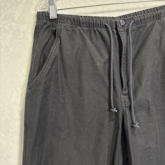 Aritzia TNA Supply Cargo Pants Adjustable Waist Women's Size Medium Black - Picture 2 of 15